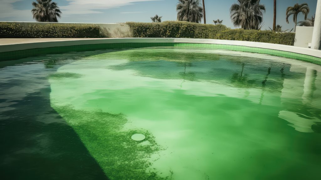 Piscina agua verde
