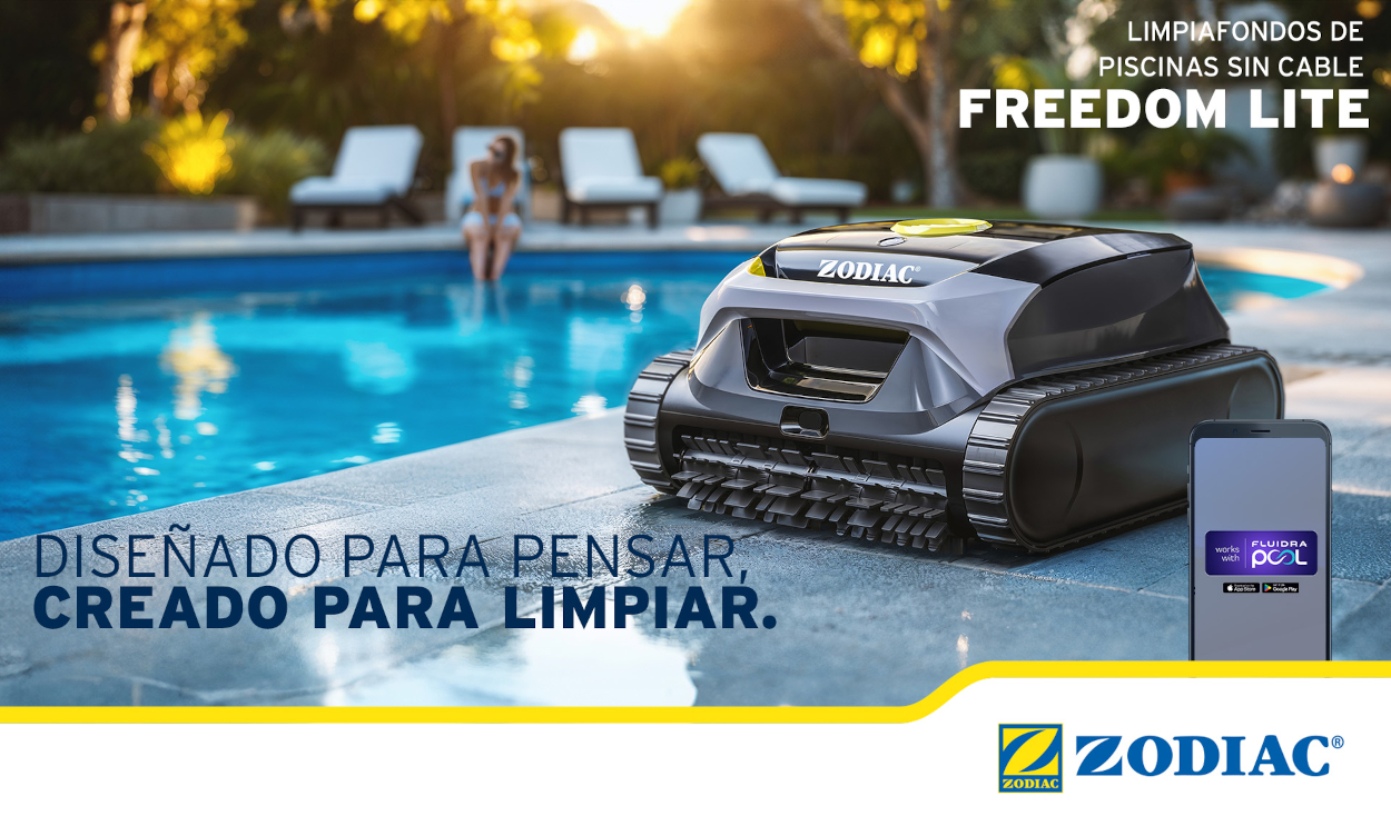 Zodiac presenta su nuevo limpiafondos sin cables, Freedom Lite