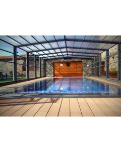 Cubiertas de piscina altas angulares Abrisud