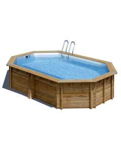Piscina De Madera Gre Sumbay Canelle Ovalada