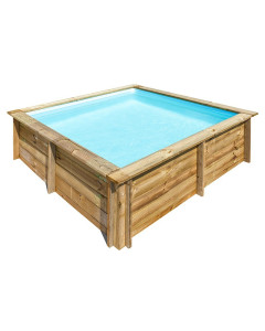 Piscina de madera Sunbay City cuadrada Gre