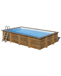 Piscina De Madera Gre Sumbay Evora Rectangular