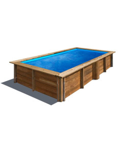 Piscina de madera Sunbay Lemon rectangular 375x200x68 Gre
