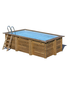 Piscina De Madera Rectangular Gre Sunbay Marbella 2