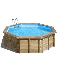 Piscina De Madera Gre Sumbay Violette 2 Redonda