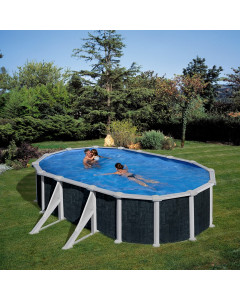 Piscina desmontable Gre Ovalada Rattan aspecto ratán