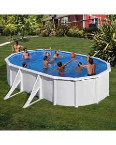 Piscina desmontable Gre Ovalada Azores blanco