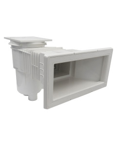 Skimmer 17,5L boca ancha y alargo tapa cuadrada piscina hormigón AstralPool
