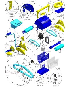 Ficha Despiece Recambios Limpiafondos Typhoon Smart 