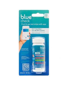 Blue Check tiras analíticas para uso con app de recetas de mantenimiento