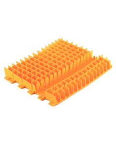 Cepillo combinado Dolphin PVC naranja medio sin anillo 6101647