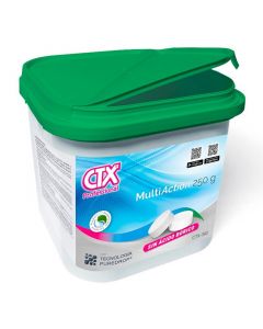 Cloro multiacción en tabletas de 250 g con función desinfectante, alguicida y floculante CTX-392