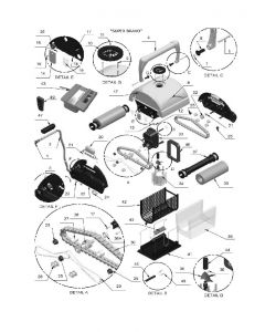 Ficha Despiece Recambios Limpiafondos Aquabot Super Bravo