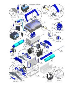 Ficha Despiece Recambios Limpiafondos Aquabot Ultramax Junior 