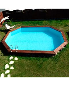 Piscina de madera Sunbay Camomille ovalada 620x395x127 Gre