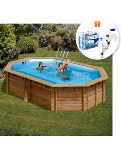 Piscina De Madera Gre Sumbay Canelle Ovalada