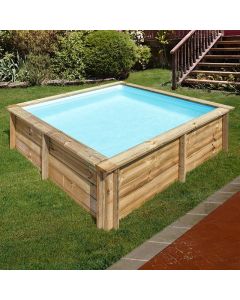 Piscina de madera Sunbay City cuadrada Gre