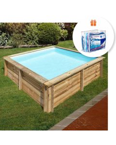 Piscina de madera Sunbay City cuadrada Gre