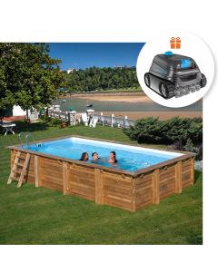 Piscina De Madera Gre Sumbay Evora Rectangular