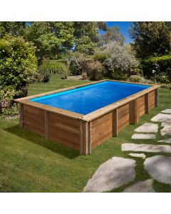 Piscina de madera Sunbay Lemon rectangular 375x200x68 Gre