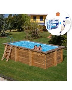 Piscina De Madera Rectangular Gre Sunbay Marbella 2