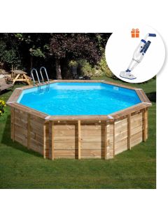 Piscina De Madera Gre Sumbay Violette 2 Redonda