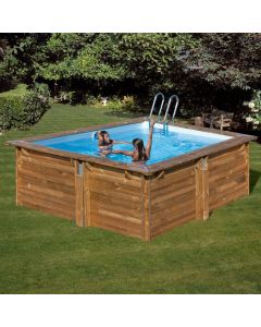 Piscina De Madera Gre Carra Cuadrada 305x305x119