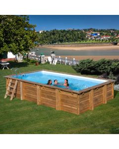 Piscina De Madera Gre Evora Rectangular 620x420x133