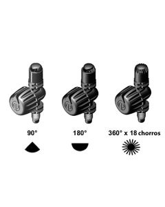 Microdifusor ajustable negro microriego Cepex 50 uds.