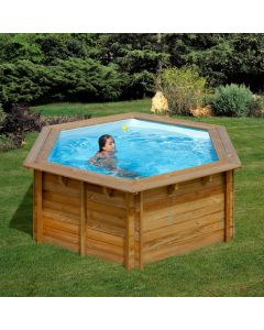 Piscina Redonda Madera Gre Sunbay Lili