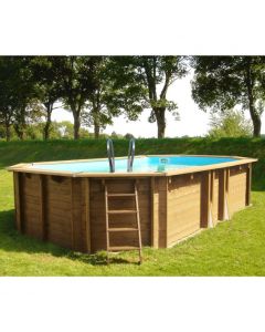 Piscina De Madera Gre Safran Ovalada