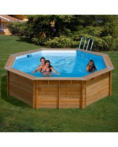 Piscina De Madera Gre Violette 2 Redonda Ø500x127