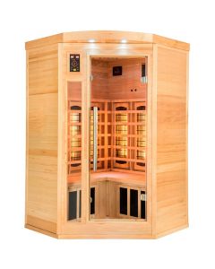 Sauna infrarrojos Apollon Quartz rinconera 2-3 personas France Sauna