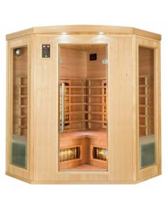 Sauna infrarrojos Apollon Quartz rinconera 3-4 personas France Sauna