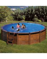 Piscina desmontable madera Gre Redonda Hawaii