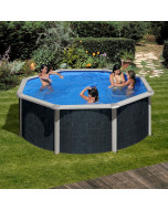 Piscina desmontable Gre Redonda Java aspecto ratán