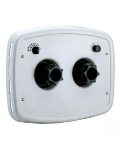 Boquilla doble nado contracorriente plástico blanco rectangular