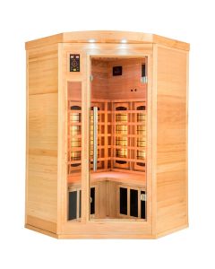 Sauna infrarrojos Apollon Quartz rinconera 2-3 personas France Sauna