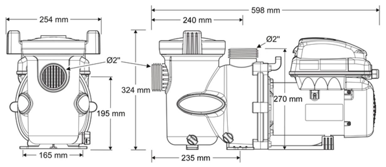 Scheme Variable speed pump zodiac FloProVS