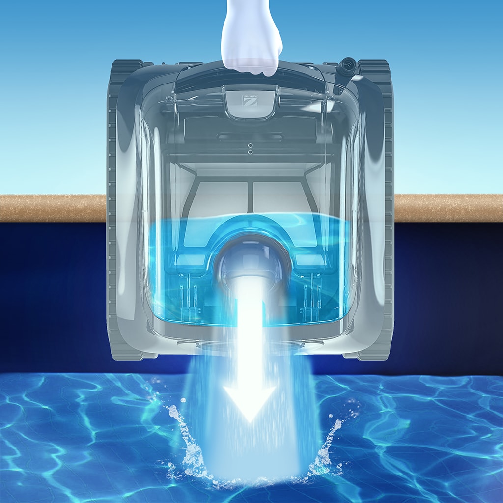 Powerful water jet that makes it easy to get out of the water