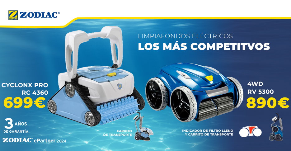 Limpiafondos Zodiac, robots automáticos para piscinas