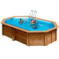 Piscina de Madera Maciza