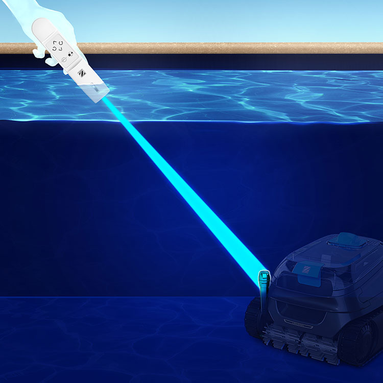 Robot limpiafondos sin cable a control remoto