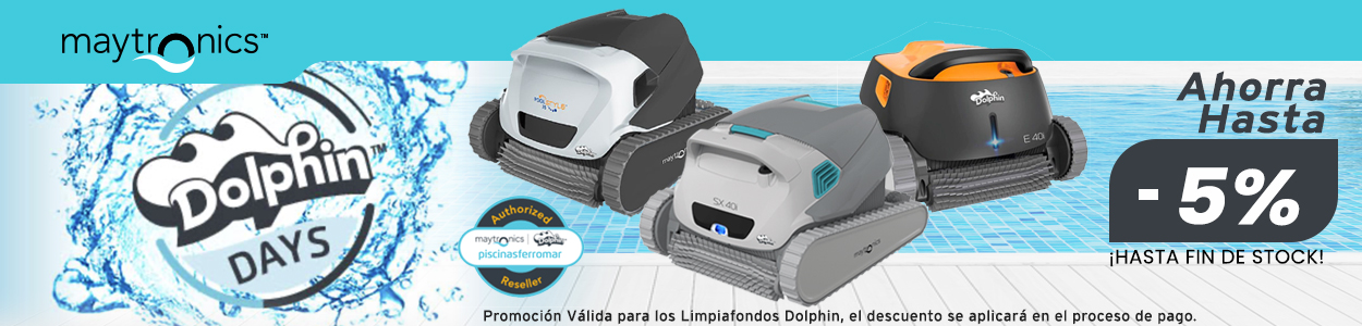 Promoción de Descuento Limpiafondos Dolphin Dolphin Days -5% de descuento