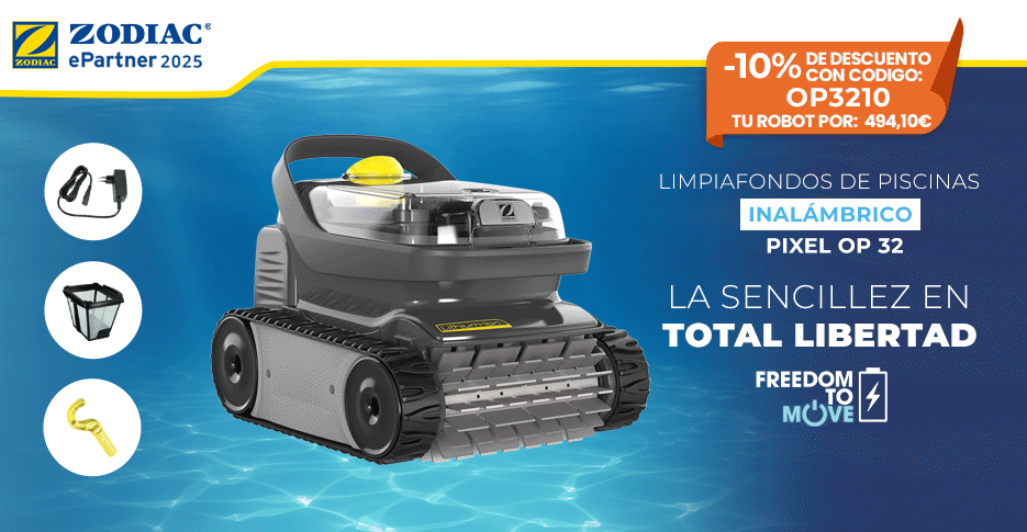 Limpiafondos Zodiac, robots automáticos para piscinas
