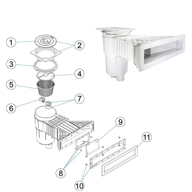 Recambios Skimmers Astralpool 58707