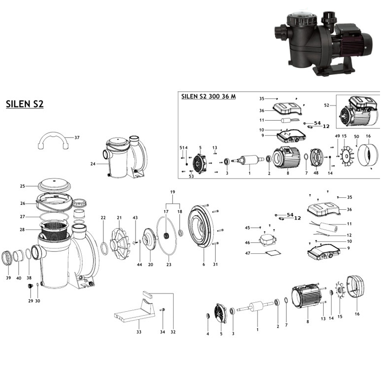 recambios bomba espa nox 33/50/100