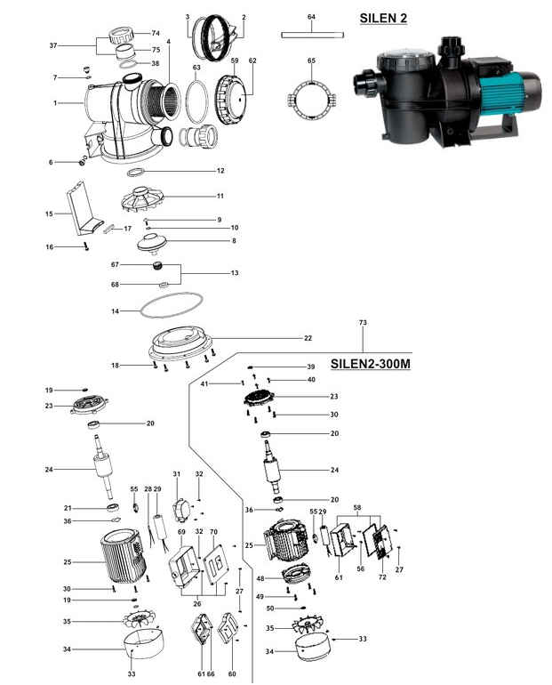 recambios bomba espa silen 2
