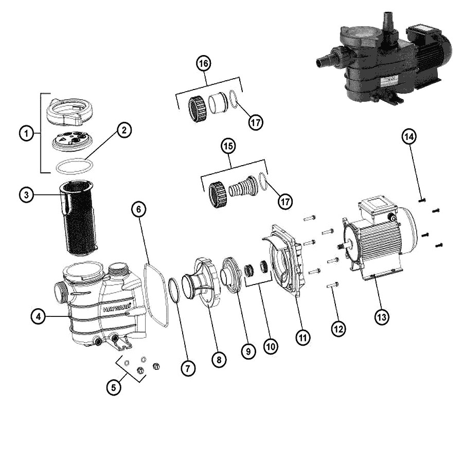 Hayward Powerline Pump spare parts