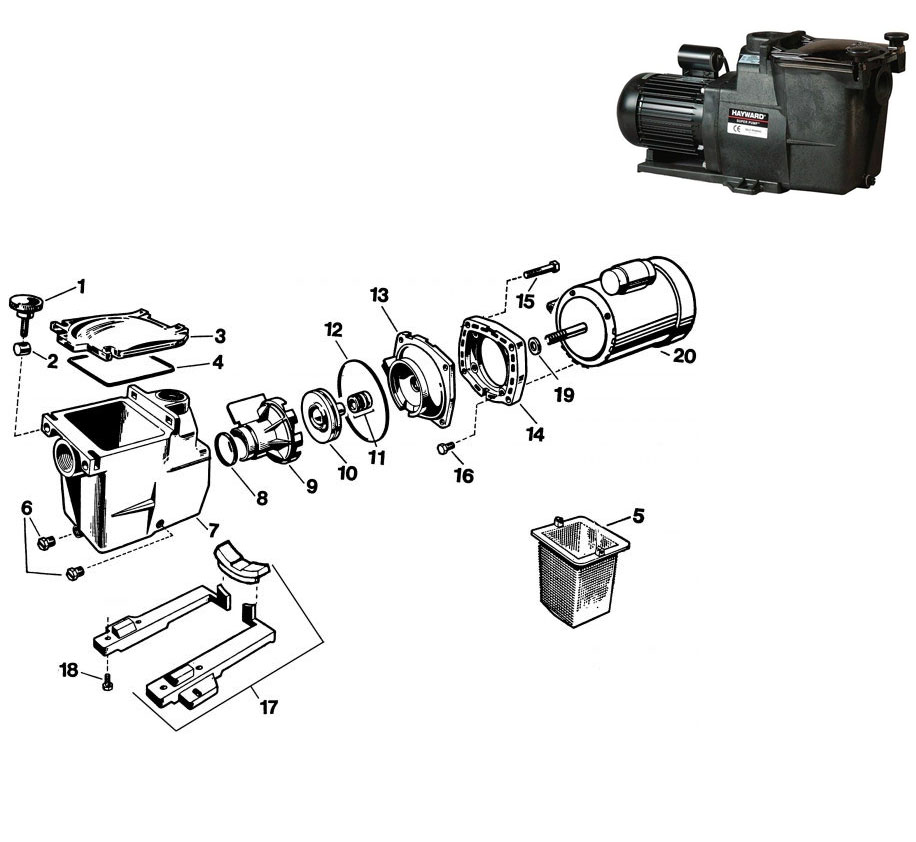 Recambios Bomba Hayward Super Pump